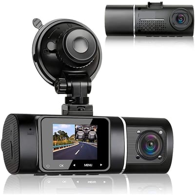 Dubbele infrarood nachtzicht-dashcam voor auto's, voor en achter