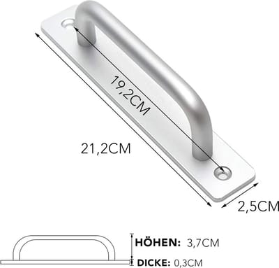 terrasdeurgreep, Deurbeslag / deurgreep, balkondeur, Deurklink - buiten voor schuifdeuren, deur handvat /handvat 2pcs