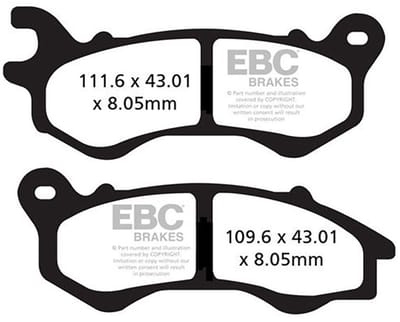 Ebc Sfac-series Carbon Scooter Sfac603 Remblokken Zwart