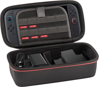 PromoHome Switch 2 Draagtas - Robuuste Beschermhoes met XL Opbergruimte