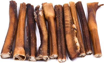 Bullepees - Hondensnacks - Hondensnoepjes - Hondensnacks Gedroogd - Hondensnacks Kauwbot -12cm 10 Stuks.