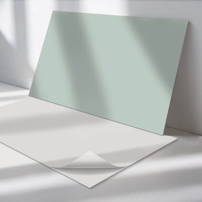 Wallfluent Vinyl Wandpaneel - Kleur Lichtgroen Zelfklevende Wandbekleding - 100 cm x 50 cm - Groente Vinyl Wandpaneel - 1 stuk - Rechthoekig Wandbekleding Vinyl - Patroon Wandpaneel - Wandpaneel PVC - Wandpaneel Keuken en Badkamer