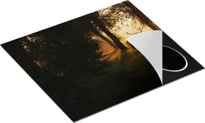 Chefcare Inductie Beschermer Hert in het Donkere Groene Bos - 60x50 cm - Afdekplaat Inductie - Kookplaat Beschermer - Inductie Mat
