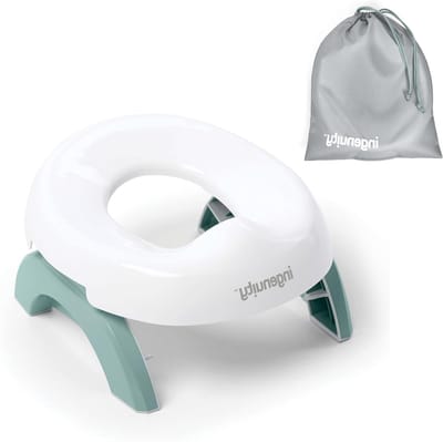 Draagbaar Potje - Reis Potje - Potje Training - 2-in-1 Ontwerp - Lichtgewicht - Grijs