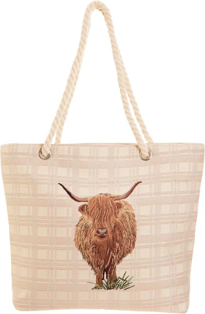 Handtas - Boodschappentas - Beach tas - Strandtas - Luxe - Highland Cow - Schotse hooglander - Koe