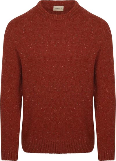 Gant Pullover Wool Blend Rust - Maat M - Heren - Pullovers