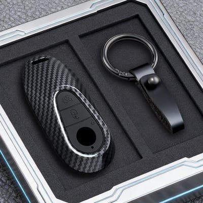 Housse de boîtier de clé de voiture pour Mercedes Benz Classe C S W206 W223 S350 C260 C300 S400 S450 S500 Coque de clé Porte-clés Protecteur black