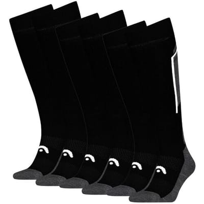 HEAD Skisokken Kneehigh 6-pack Black / Dark Grey-35/38