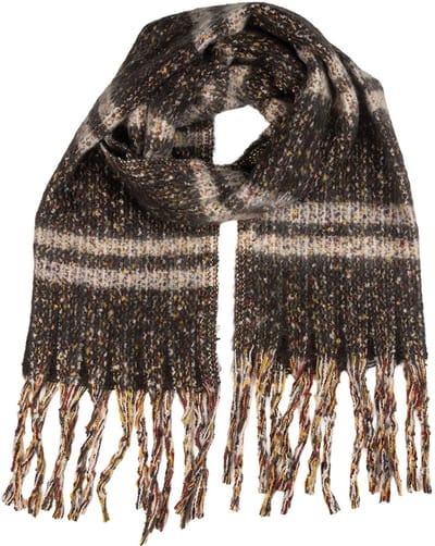 Clayre & Eef Wintersjaal Dames 50x210 cm Grijs Textiel