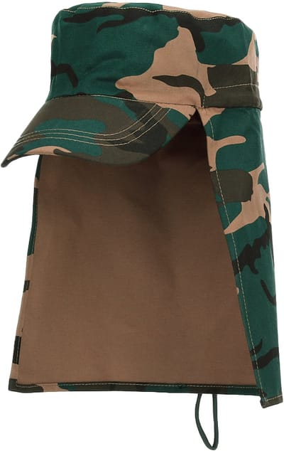 Fostex Garments - Fieldcap with neckprotector (kleur: Woodland / maat: NVT)
