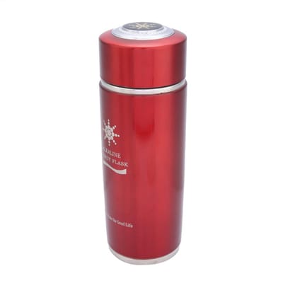 Roestvrijstalen alkalische waterfles, draagbare Nano Balance Bio Energy Lonizer bekerfles rood