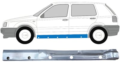 Binnenste reparatie dorpel voor Volkswagen Golf 3 1991-1998 / Links
