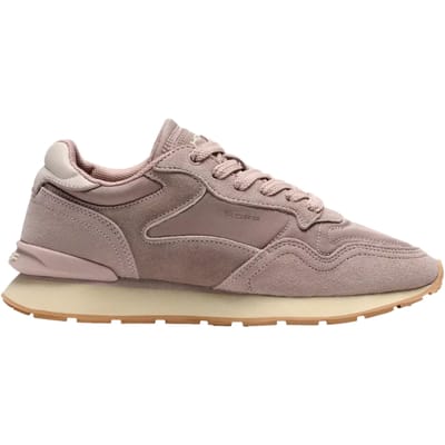 Sneakers van leermix met logodetail model 'City'