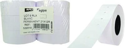 agipa-etiketten voor prijspistolen, 22 x 12 mm