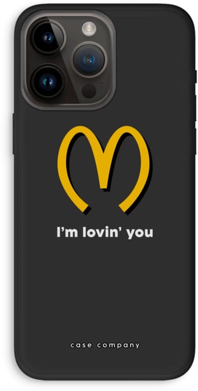 Case Company® - Hoesje geschikt voor iPhone 14 Pro Max hoesje - I'm lovin' you - Biologisch Afbreekbaar Telefoonhoesje - Bescherming alle Kanten en Schermrand