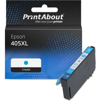 PrintAbout Inktcartridge 405XL (C13T05H24010) Cyaan Hoge capaciteit geschikt voor Epson