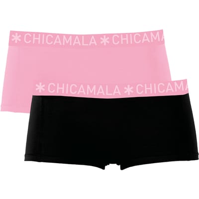Chicamala – Boxershort Meisjes – 2 Pack – Normale Lengte – Onderbroek Meisjes – Kinderkleding – Meisjes Ondergoed – 95% Katoen – Meisjeskleding