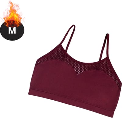Bovista BH Zonder Beugel - Zonder Bandjes - Push-up Bh's - Comfort Beha - Comfortabel - Sexy - Bordeauxrood - Maat M