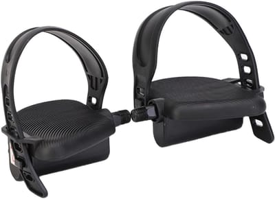 Hometrainer Pedaal - Spin Fiets - Indoor Oefening - Antislip Ontwerp - 9/16 Inch - Zwart