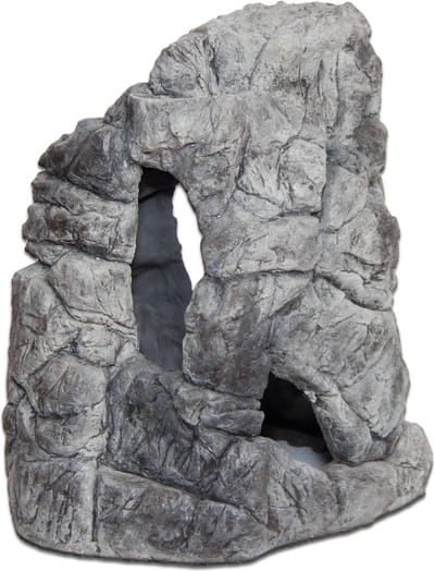 CeramicNature Rock grijs schuilrots voor aquarium en terrarium | 5 maten SH-30 39x22x39cm