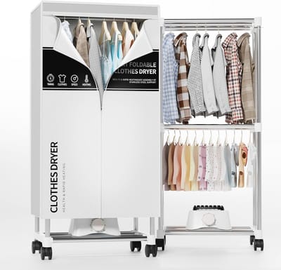 Mini wasdroger met 2,5 kg capaciteit en 4 droogmodi – Energiezuinig en Stil