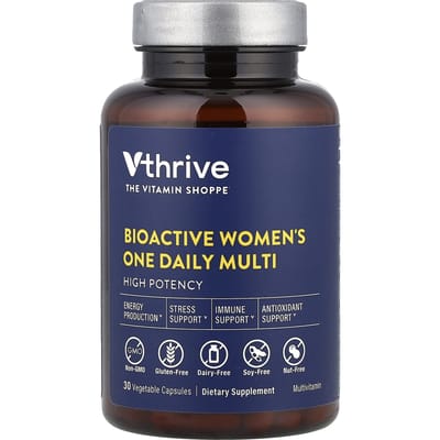 Multivitamine quotidienne bioactive pour femmes, capsules végétales 30