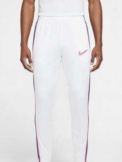 Nike Trainingsbroek - Heren- Wit/Roze- Maat XS