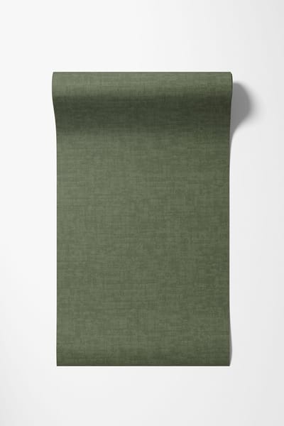 Dutch Wallcoverings - Vliesbehang - Linen & Textures - uni groen - VT10018
