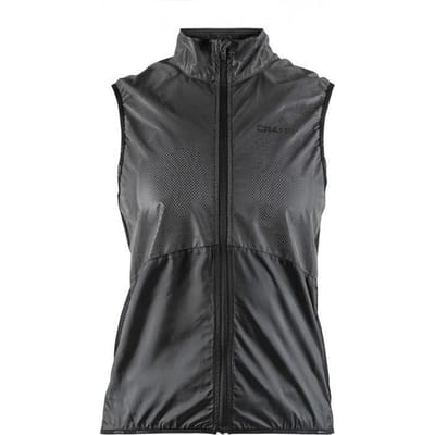 Craft - Maat S Glow Vest Fietsjack - Dames - Black/Zwart