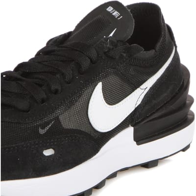 Nike Waffle One Damesschoenen, 36, Zwart/Oranje/Wit