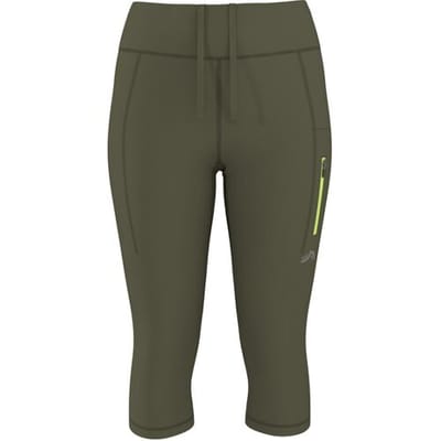 CRIVIT Dames capri sportlegging (Groen, XS (32/34))