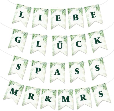 Dailygoods- Bruiloftsslinger - Feestdecoratie - Just Married - Huwelijkscadeau - Mr & Mrs - Slinger