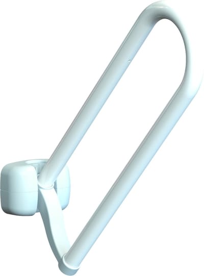 Opklapbare toiletbeugel - gecoat staal 60 cm