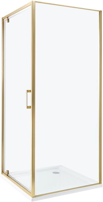 DARLI - Douchecabine - Goud - 80 x 80 x 185 cm - Veiligheidsglas