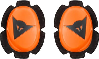 Kniebeschermers - Motorschuivers - Motorrijden - Dynamisch profiel - 400 g - Oranje fluo/zwart