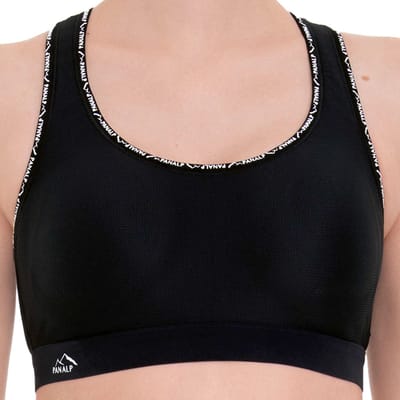 Anita - PanAlp Delta Top - Sport bh met schalen - Zwart - 70A