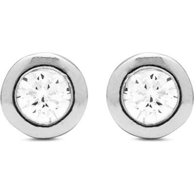 Luxenter Oorbellen Sterling Zilver 925 met Rhodium Plated Briljant Zirkonia - Zaja