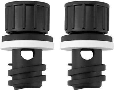 Dailygoods- Koeler Afvoerplug Vervanging - 2 Stuks - Diameter 33 mm - Lengte 60,5 mm - Slijtvast ABS+Siliconen - Inclusief Afdichtrubber