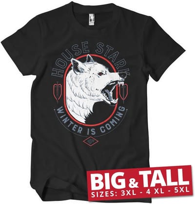 Game of Thrones T-shirt House Stark Winter Is Coming T-shirt WB-1-GOT005-H64-3