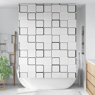 vidaXL - Doucherolgordijn - 150x240 - cm - stofbreedte - 146 - cm