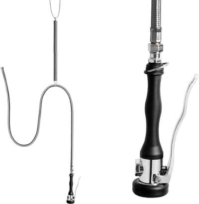 Hendi - Gastronomische Hangdouche - 3 m - Plafondmontage - Chromen Onderdelen