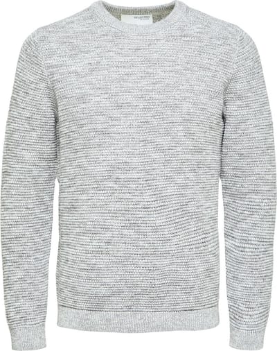 SELECTED HOMME SLHVINCE LS KNIT BUBBLE CREW NECK NOOS Heren Trui - Maat M