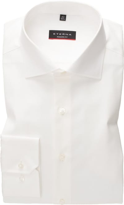 ETERNA modern fit overhemd - twill - ecru - Strijkvrij - Boordmaat: 48 (EU maat: 3XL)