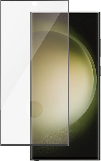 PanzerGlass Ultra-Wide Screen Protector Geschikt voor Samsung Galaxy S23 Ultra - Case Friendly Tempered Glass Antibacterieel