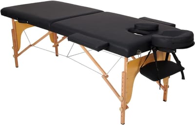 RWB® Massagetafel Inklapbaar - Massagetafel - Massage Tafel Inklapbaar - Zwart - 213cm x 70cm x 84cm