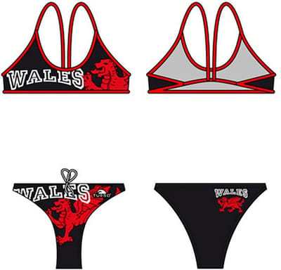 Turbo Wales Dragon Bikini Zwart 9-10 Years Jongen