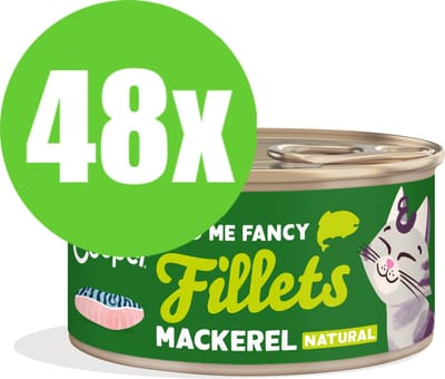48x Edgard & Cooper Cat Fillets Mackarel - 70 gr - Natvoeding Kat