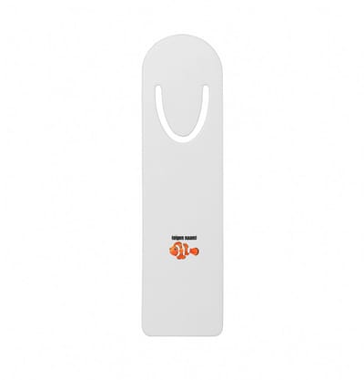 Hacebo® - oranje vis (nemo) met eigen naam metalen boekenlegger - Vis - vissen liefhebbers - iemand die houdt van vissen - verjaardag - cadeau - kado Bladwijzer boekenleggers - 12.7 cm x 3.2cm