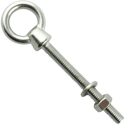 M10 x 100 mm (2 stuks) - oogbout met metrische schroefdraad - oogbout - roestvrij staal A4 V4A - roestvrij