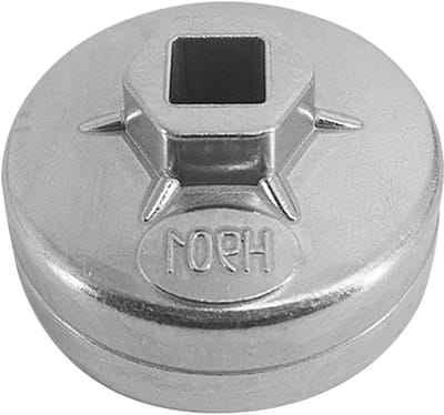 Aluminium Oliefilter Sleutel voor Auto, Oliefilter Verwijderaar, Universele Sleutel voor Oliefilters, Geschikt voor 65mm Oliefilters en Onderhoud van Voertuigen